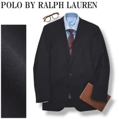 【上質】 イタリア製 ポロ バイ ラルフローレン POLO BY RALPH LAUREN ネイビーソリッド シングル 2B テーラードジャケット ブレザー 春夏 38 メンズのサムネイル