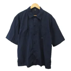 アイテムズ アーバンリサーチ ITEMS URBANRESEARCH 半袖シャツ L 紺 ネイビー 半袖 襟付き 無地 /SH ■ECC005のサムネイル