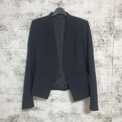 極美品 Theory 現行タグ ノーカラージャケット ブラック 定価約6万円