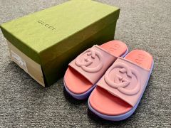 美品❣️】GUCCI GG Marmont サンダル ライトブルー 23cm - メルカリ