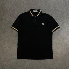 FRED PERRY フレッドペリー ポロシャツ ブラック ゴールドライン