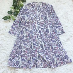 美品✨ イブビンタン IBU BINTANG ワンピース 花柄 パープル Aラインのサムネイル