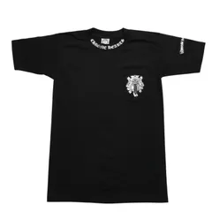 極美品 CHROME HEARTS クロムハーツ ダガーポケットTシャツ Black ブラック Silver シルバー サイズS 中古 4a003991のサムネイル