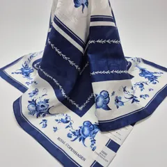 【新品】ROYAL COPENHAGEN 大判ハンカチーフ ミニスカーフ おひざ掛けのサムネイル