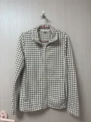 ユニクロ チェック柄 フリース L