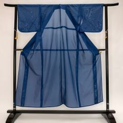 美品 夏物 絽 附下げ・訪問着（ポリエステル）仕立上り＜HH2408