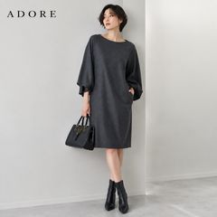 美品】Rene /ルネノースリーブワンピース ニットワンピース Aライン36 