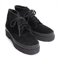 コムデギャルソンオムCOMME des GARCONS HOMME 厚底スエードシューズ 黒24cm位のサムネイル