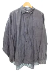 マーカ marka 21SS Wide Fit L/S Shirt ワイドフィット ロングスリーブ シャツ リネン混 M21B-01SH02C 3 長袖シャツ ブルー Lサイズ 103MT-4801のサムネイル