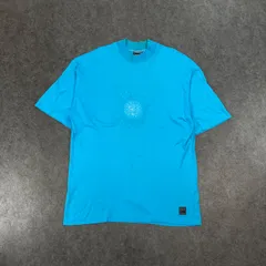 イタリア製 Vintage VERSACE JEANS COUTURE ヴェルサーチ ジーンズ クチュール クルーネック Tシャツ メデューサ 刺繍 水色 ヴィンテージ ビンテージ メンズ Lのサムネイル