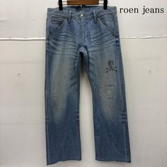 y2k Roen Jeans 日本製 加工デニム 32 サイドライン 平成 - メルカリ