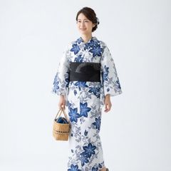 【9/1まで限定価格！】撫松庵　レディスゆかた/鉄線花　東レ　セオ・アルファ 9/1まで限定価格！】撫松庵 レディスゆかた/鉄線花 東レ セオ
