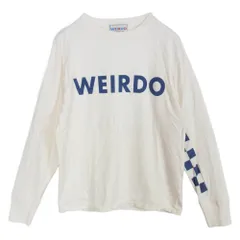 WEIRDO ウィアード ロゴプリント 長袖 ロングスリーブ Tシャツ カットソー ホワイト系 M【中古】のサムネイル