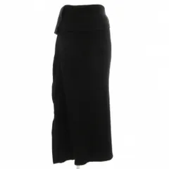 ヨウジヤマモト YOHJI YAMAMOTO リブニットスカート ロング マキシ ジップアップ ウール アンゴラ混 2 黒 ブラック /GV ■ECD005のサムネイル