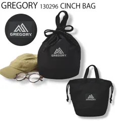 【万能ポーチ】 グレゴリー GREGORY 130296 CINCH BAG M チンチバッグM 巾着 バッグ 鞄 トートブラック メンズ レディース ユニセックス 男女兼用 ♪のサムネイル
