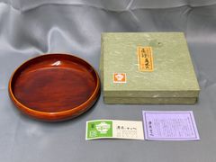 木製菓子器 ダークブラウン 直径約15cm 盛鉢 本けやき - メルカリ