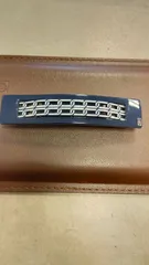 M02　アレクサンドルドゥパリ　ALEXANDREDEPARIS　ネイビー　バレッタ　美品のサムネイル