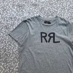 RRL / logo T-shirt ダブルアールエル　シングルステッチ　染み込みTシャツ　アメカジ　古着　半袖　グレー　ユニセックス　大人