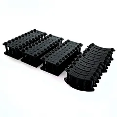 レゴ 正規品 中古 柵 40個 フェンス 黒 レゴブロック【管理番号：4031】のサムネイル