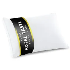 クモリ(Kumori) 枕 綿100% 43×63cm 1個入り 【HOTEL TASTE】 高密度生地 抗菌効果 柔らかめ 安眠・快眠サポート 首・肩にやさしい 立体構造 丸洗いOK 通【ホワイト】のサムネイル
