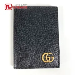 GUCCI グッチ カードケース ダブルG GG ロゴ 428737 レザー ブラックのサムネイル