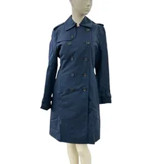 180053 Brooks Brothers ブルックスブラザーズ 現状品 トレンチコート  ネイビー レディースのサムネイル