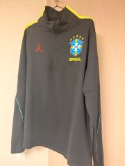 NIKE Jordan サッカーブラジル代表 ハーフジップ ジャージ L - メルカリ