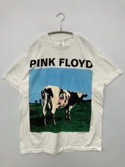 Tシャツ/カットソー L ホワイト 前面プリント バックプリント ミドル丈 半袖 クルーネック(丸首) メンズ