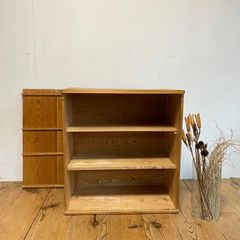 アンティーク調 パイン材 木製キャビネット 幅84cm - メルカリ