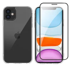 対応 iPhone 11 ケース クリア ガラスフィルム付き 黄変防止 耐衝撃 米軍MIL規格 SGS認証 PC+TPU いPhone 11 対応 ケース 傷つけ防止 超薄型 軽量 透明 クリアケース スマホケース スマホカバー アイフォン 11 用6.1イン