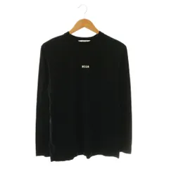 エムエスジーエム MSGM フロントロゴプリント ロングスリーブTシャツ ロンT 長袖 M 黒 ブラック /HS ■OS ■SHのサムネイル