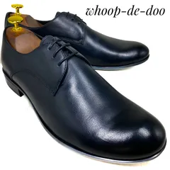 【未使用・展示品】whoop-de-doo フープディドゥ プレーントゥ 黒 ブラック 25cm　革靴 ビジネスシューズ フォーマル ドレス カジュアル 本革 本皮 メンズのサムネイル