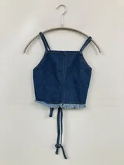 SHAGGIE シャギー キャミソール ブルー 無地 フリンジ カップなし レディースのサムネイル
