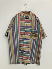 LANCEL ランセル シャツ/ブラウス M コットン ストライプ柄 ミドル丈 半袖 レギュラーカラー メンズ レディースのサムネイル