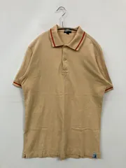 Paul Smith JEANS ポロシャツ M ベージュ 無地 ライン柄 半袖 メンズのサムネイル
