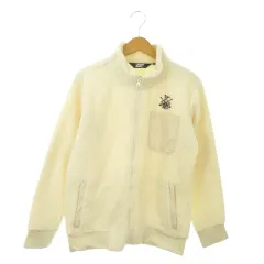ランズエンド LANDS' END ボアジャケット ゴルフ S 白 ホワイト スタンドカラー /AO16 ■GY99のサムネイル