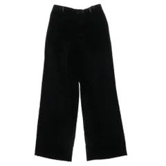 SAINT LAURENT サンローラン 713387 Y2F43 1001 ラメ ベルベット ワイドパンツ ブラック系【美品】【中古】のサムネイル