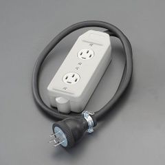 ダブルコンセント アース付 100V30A→20A＆15A変換アダプター - メルカリ