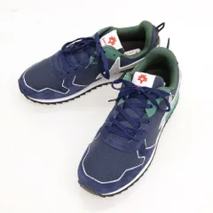 【新品アウトレット】ウィズ（W6YZ） W6YZ JM211-2C30S ナイロン スエード スニーカー ネイビーxグリーン【サイズ41】【メンズ】のサムネイル