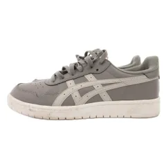 アシックス asics ジャパン S グレーホワイト スニーカー 25.0 ロゴ 1201A173 /ML ■GY18