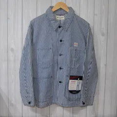 26MS0213 新品・未使用品 フラッシャー付き グローバルワーク×CANTON コラボ ヒッコリー カバーオール Mサイズのサムネイル