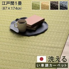 ポリプロピレンカーペット カーペット バルカン 87×174cm 江戸間1畳のサムネイル