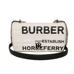 BURBERRY ボディバッグ ホワイト BURBERRY バーバリー ロゴ ウエストバッグ ホワイト コンパクト
