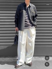 EMMA CLOTHES エマクローズ スラックス M アイボリー メンズ