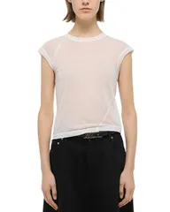ヘルムート ラング レディース トップス Tシャツ Helmut Lang Twisted Crop Tee White ホワイトのサムネイル