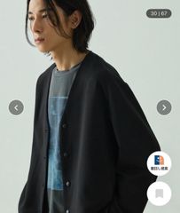 EMMA CLOTHES 엠마 클로즈 가디건 / 볼레로 M 블랙 무지 미들 길이 긴팔 남성
