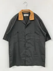 Oxford シャツ/ブラウス L グレー バックプリント ミドル丈 半袖 オープンカラー メンズのサムネイル