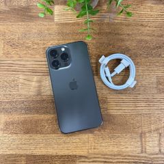 iPhone 14Pro 本体 ブラック＆iFaceケース、アダプタ、ケーブル付 