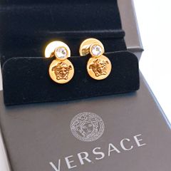 VERSACE メドゥーサ ピアス ゴールド ブラック - メルカリ