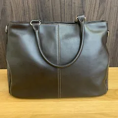 【美品】土屋鞄製造所 2WAY レザー ハンドバッグ ダークブラウン 肩掛け可のサムネイル